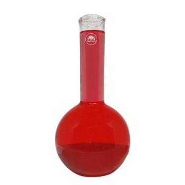 Balão de fundo redondo, vidro Boro 3.3, boca longa sem junta esmerilhada, 500mL