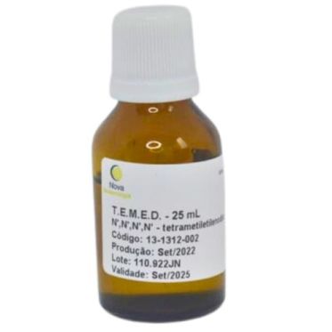 TEMED (N,N,N`,N`-Tetramethyl-1,2-Diaminomethane) - 25mL Nova Biotecnologia