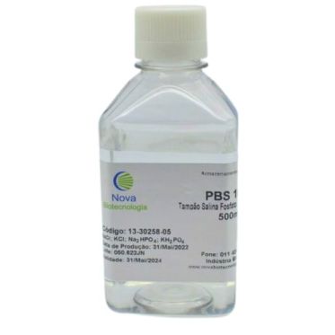Tampão PBS, 10X, pH 7,2 - 500mL Nova Biotecnologia