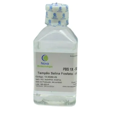 Tampão PBS 1X pH 7,4 500mL Nova Biotecnologia