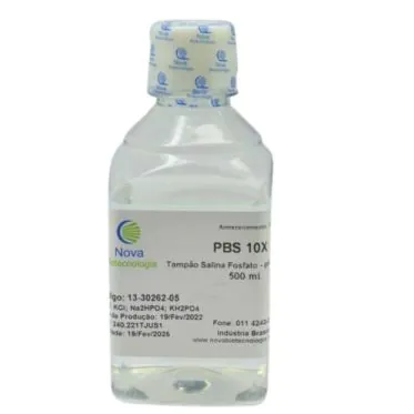 Tampão PBS 10X concentrado PH 7,4 - 500mL Nova Biotecnologia