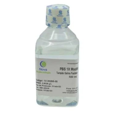 Tampão PBS 1x modificado com 2,6029 g/l de Hepes - 500mL Nova Biotecnologia