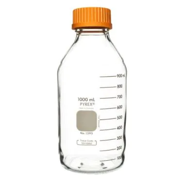 Frasco reagente graduado c/ tampa rosq 1000mL 10und/cx Pyrex