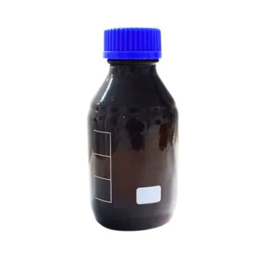 Frasco reagente tampa azul com anel anti gota vidro neutro, âmbar de 100ml Ionglas