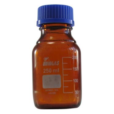 Frasco reagente boro âmbar T/R anti-gota 1L Uniglas
