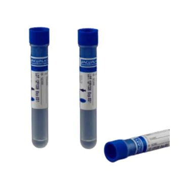 Tubo p/ coleta de sangue c/ reagente citrato de sódio 3mL 13x75mm 50und/rack Vacuplast