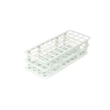 Suporte de tubo de ensaio para 40 tubos de 20mm branca Cralplast