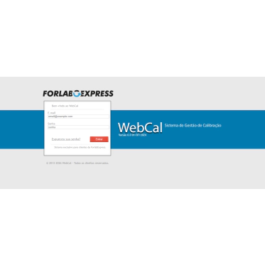 Software de Monitoramento e Gestão WEBCAL - ForlabExpress