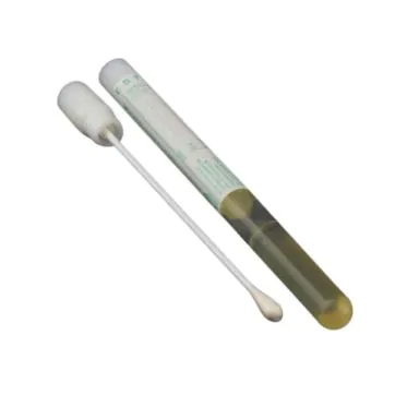 Swab p/ coleta de amostras haste plástica c/ meio stuart estéril 100und/cx Absorve