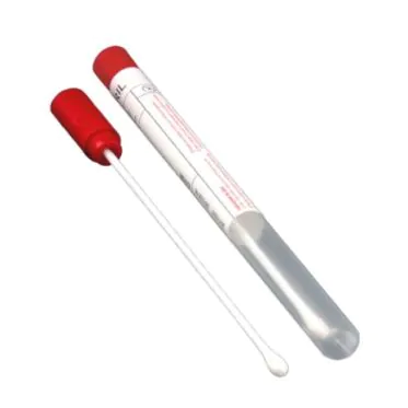 Swab em tubo sem meio de cultura haste plástica ponta rayon estéril 100und/pct Absorve