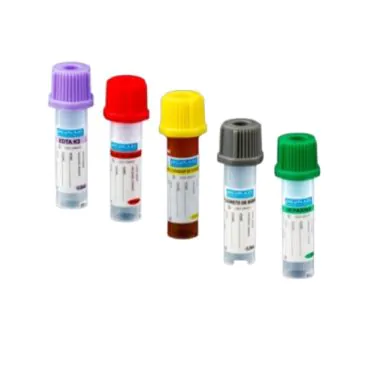 Microtubo de coleta de sangue com EDTA K2 500uL 50und/pct Vacuplast