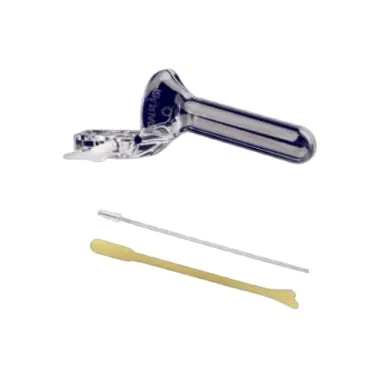 Kit papanicolau I estéril com 1 escova cervical plástica + 1 espátula de ayre + 1 espéculo G 100und/cx Cralplast