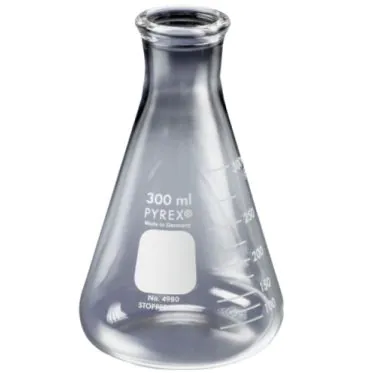 Frasco erlenmeyer graduado 8und/cx Pyrex
