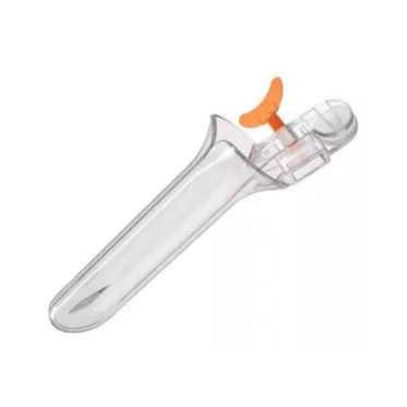 Espéculo vaginal ginecológico descartável tipo collins estéril tamanho G embalagem individual 200und/cx Cralplast