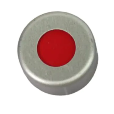 Tampa lacre nº11 alumínio prata septo PTFE/SIL. 11mm 1000und/pct Agilent