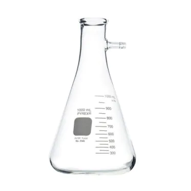 Frasco de filtração kitasato graduado c/ parede grossa 500mL 18und/cx Pyrex