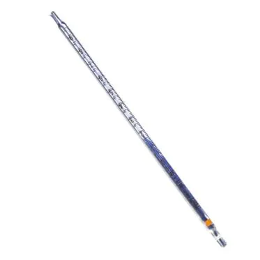 Pipeta sorológica codificada por cor graduação colorida astm e 1044 calibrada a entregar incrementos .1mL 10mL 12und/cx Pyrex
