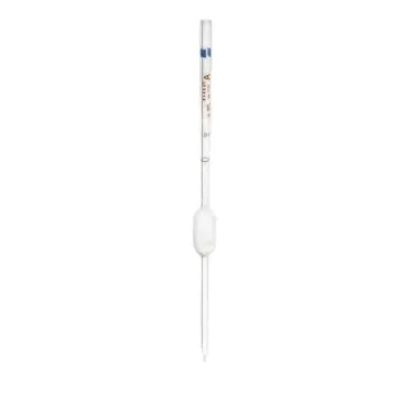Pipeta volumétrica codificada por cor graduação colorida classe a astm e 542/694/969 certificação por lote 5ml 12und/cx Pyrex