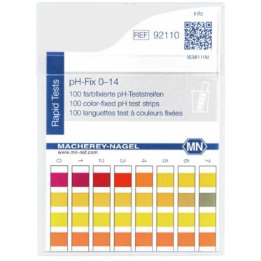 Tira de pH 0-14pH 100und/cx MN
