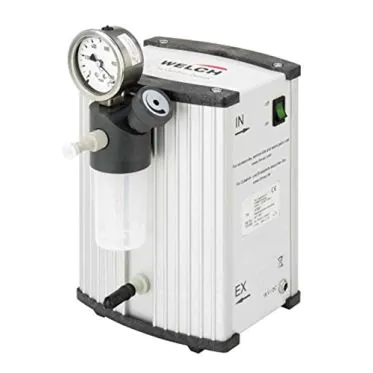 Bomba de vácuo de diafragma com resistência química MPC 90 E, 15L/MIN, 100 MBAR, 90-260V Welch Vacuum