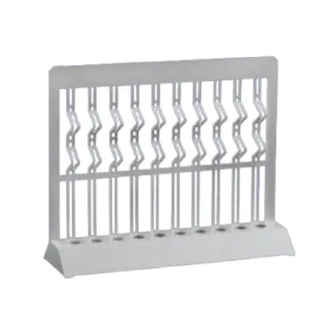 Suporte de pipeta de takives de vidro c/ 10 furos Cralplast