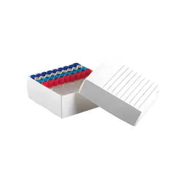 Caixa de polipropileno para 81 microtubos de 1,5-2mL 10und/cx Kasvi