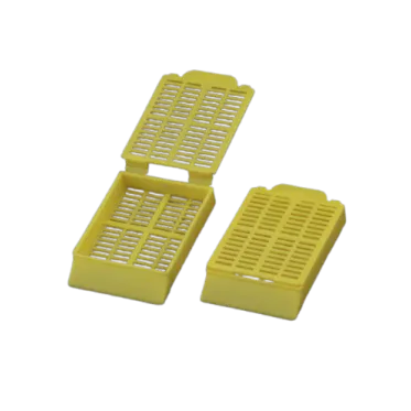 Cassete para biópsia amarelo 500und/cx Cralplast