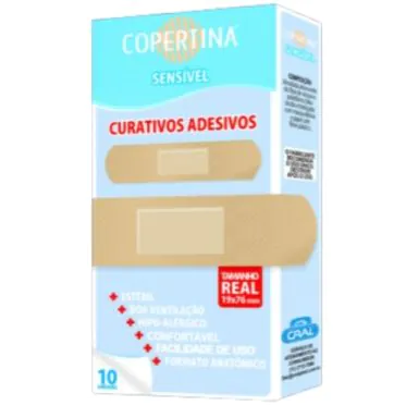Curativo adesivo sensível 19 x 7mm 10und/cx Copertina 
