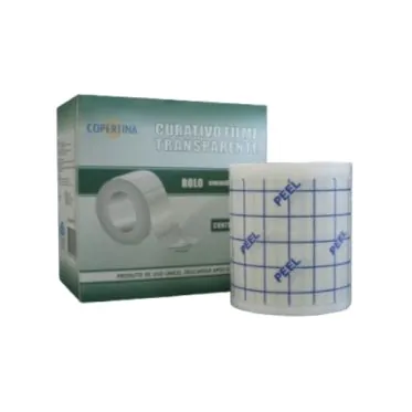 Curativo filme versão rolo transparente 5cm x 10m Copertina 