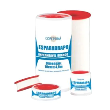 Esparadrapo impermeável branco 1,2cm x 4,5m Copertina 