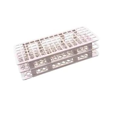 Suporte de tubo de ensaio para 90 tubos de 13mm branca Cralplast
