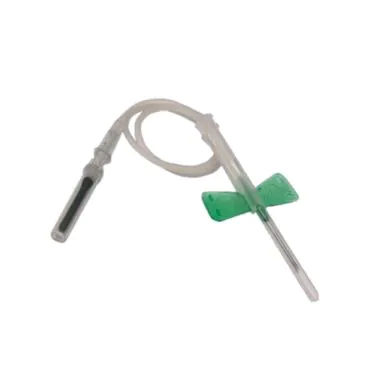 Escalpe de segurança para coleta de sangue à vácuo 21G com tubo 7" 50und/cx Vacuplast