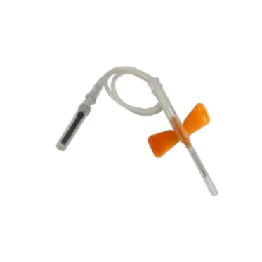 Escalpe de segurança para coleta de sangue à vácuo 25G com tubo 7" 50und/cx Vacuplast
