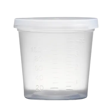 Frasco de coleta em PP 110mL com tampa 100und/cx Falcon
