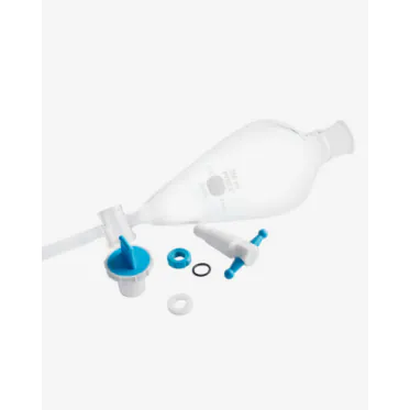 Funil de separação squibb c/ tampa de ptfe st22 e torneira de ptfe sp4 250mL 4und/cx Pyrex