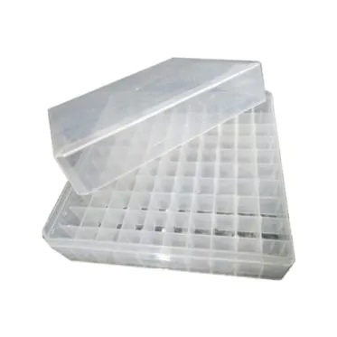 Rack de Polipropileno (PP), grade divisória com 100 furos quadrados, para Criotubos/Microtubos de 1,5/2mL Gene