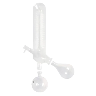 Kit vidraria vertical incluindo condensador, balão de evaporação (NS 29/32) e balão de recebimento (KS 35/20) - Dlab