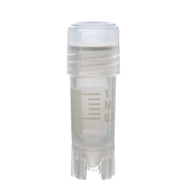 Tubo Criogênico(criotubo)  1,2ml estéril Rosca Externa 50 Un/Pct - Kasvi