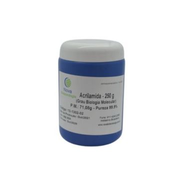 Acrilamida P.M. 71,08g pureza 99,9% 250g Nova Biotecnologia