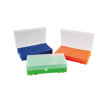 Rack dupla face para microtubos PCR de 0,2-1,5mL cores sortidas Kasvi