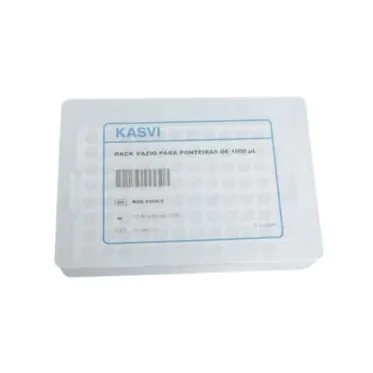 Rack vazio para ponteiras de 1000-1250uL Kasvi