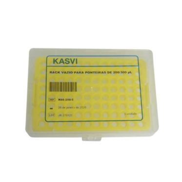 Rack vazio para ponteiras de 200-300uL Kasvi