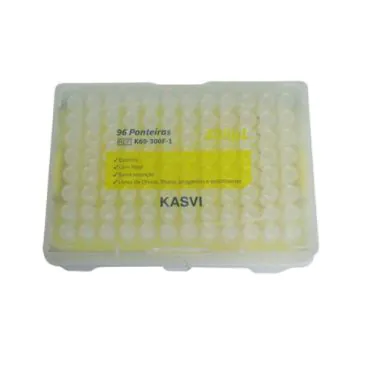 Ponteira com filtro 1-300uL 96und/rack Kasvi