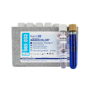 Kit Nanocolor surfactantes anionicos 4 0,20 - 4,00 MG/L MBAS P20T Marca MN