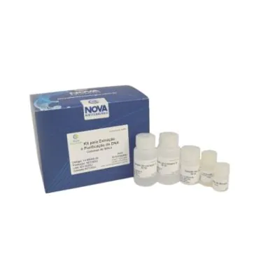 Kit para extração e purificação de DNA 50 amostras com colunas de silica Nova Biotecnologia