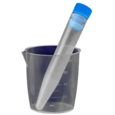 Kit p/ coleta de urina não estéril (1 frasco de coleta + 1 tubo 10mL em PP + 1 tampa de pressão interna branca) 900und/cx Cralplast 