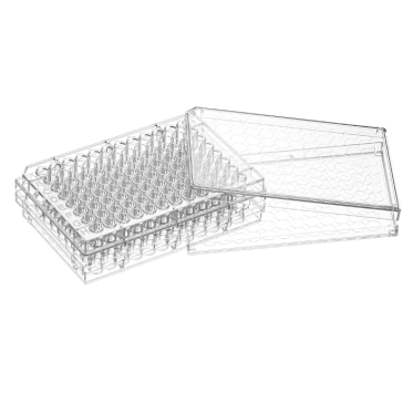 Microplaca de Microtitulação 96 Poços Transparente Média Aderência Mevalabs
