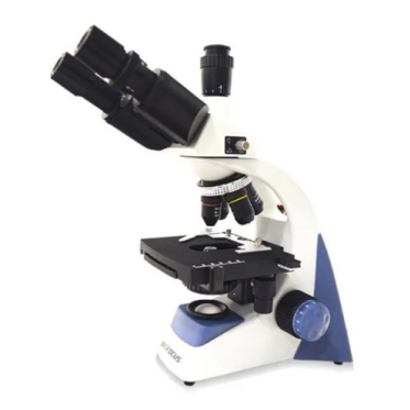 Microscópio Biológico Trinocular 1600x Objetivas Planacromáticas Série BLUE Biofocus