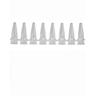 Microtubo em tiras e tampa domed para PCR 8x0,2mL transparente não estéril 125 und/pct Axygen