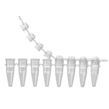 Microtubo em Tiras para PCR 8x200ul Sem Tampa 125und/pct Kasvi